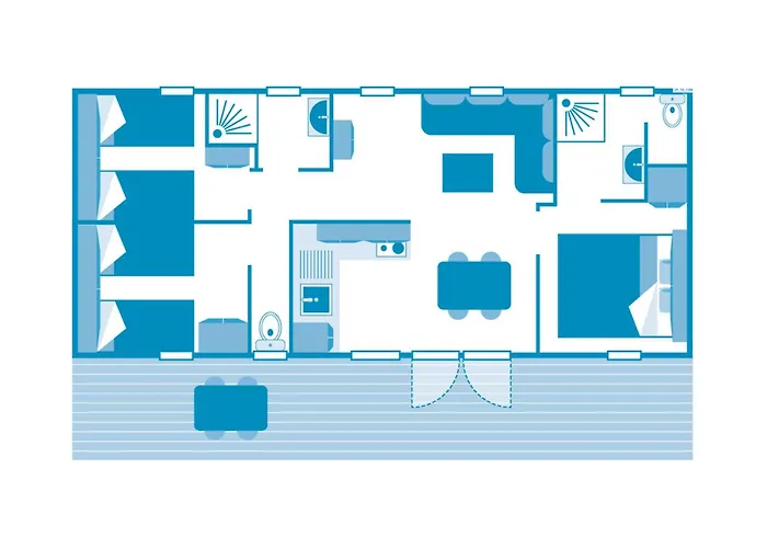 营地 Nautilus 6p 3bdrms Airconpremium 滨海圣奥班